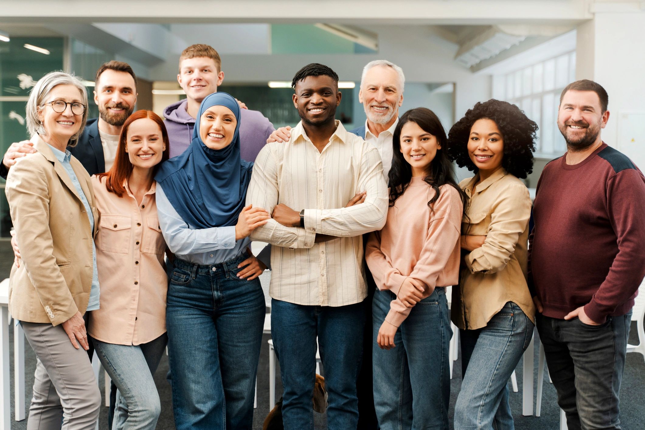 diverse nonprofit team professionals