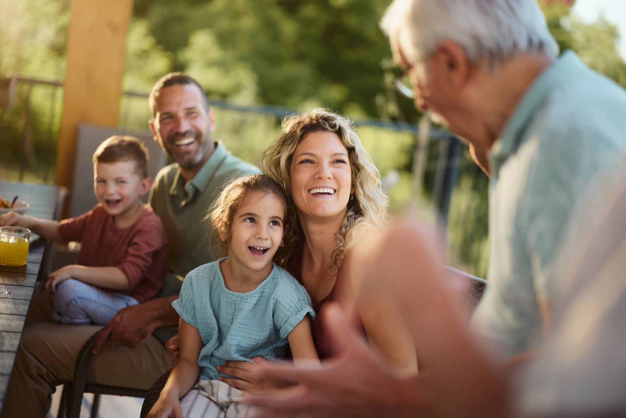 happy families children together